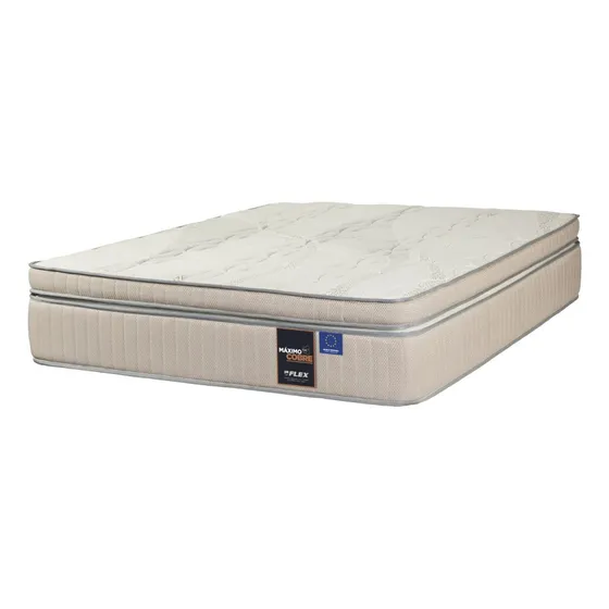 Colchón Flex Maximo Cobre King Color Gris/Beige