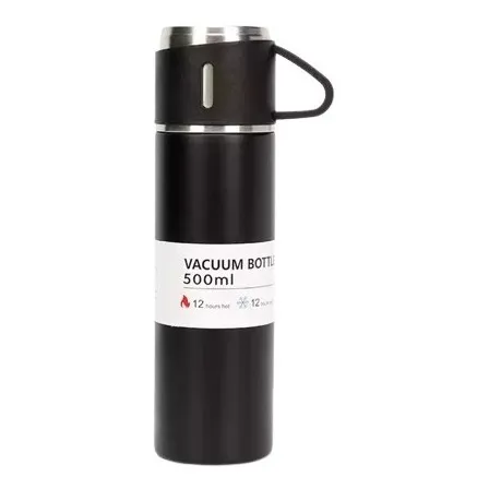 Termo Vacuum Acero Inoxidable Con Taza, Para Café, Te, Jugos