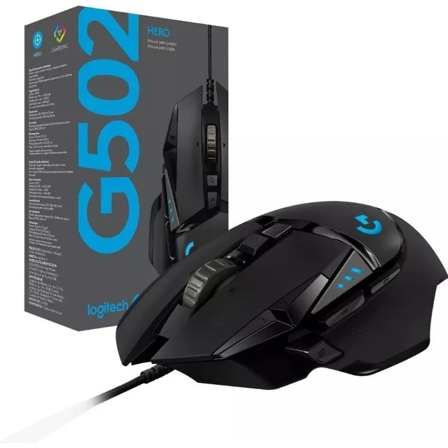 Mouse Logitech G502 Hero 910-005550 Rgb Sensor Optico Gamer