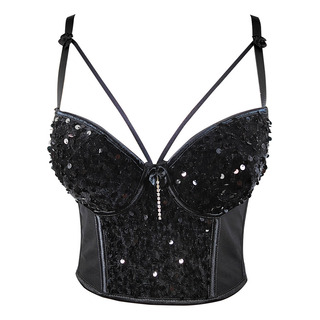 Perlas De Oro Negro, 34b/75, Bordadas Con Lentejuelas De Ter Perlas De Oro Negro, 34b/75, Bordadas Con Lentejuelas De Ter