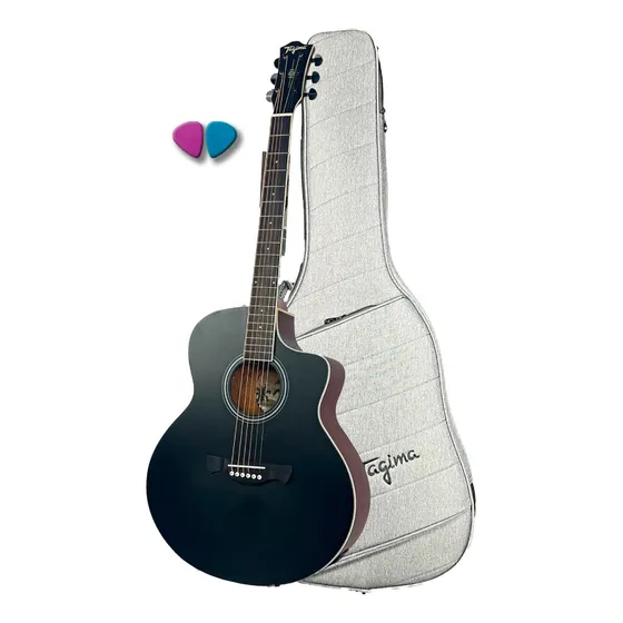 Violão Tagima Eletroacustico Hampton Bkop 02 Plahetas Oferta