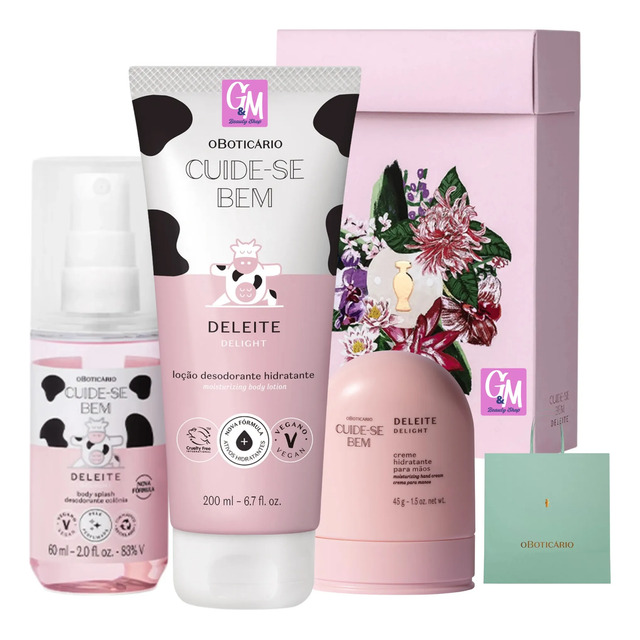 Kit Presente O Boticário Deleite Body Splash Hidratante Kit Presente O Boticário Deleite Body Splash Hidratante
