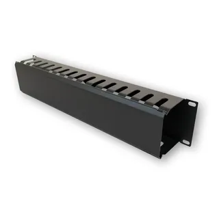 Organizador Horizontal Metálico Cables De Red Para Rack 2u Organizador Horizontal Metálico Cables De Red Para Rack 2u
