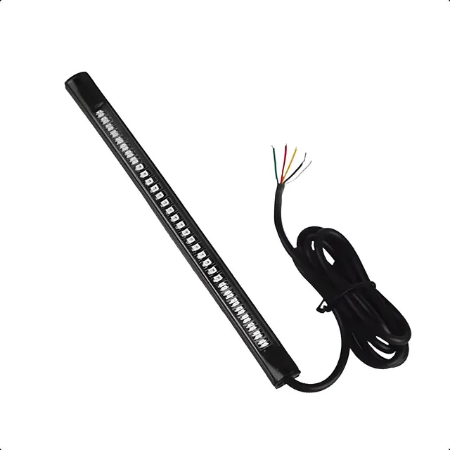 Luz De Freno Intermitentes Motocicleta Tira 48 Led Flexible