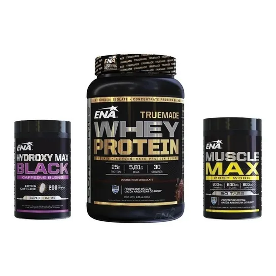 Combo Tonificacion Truemade Hidroxy Muscle Max Quemador
