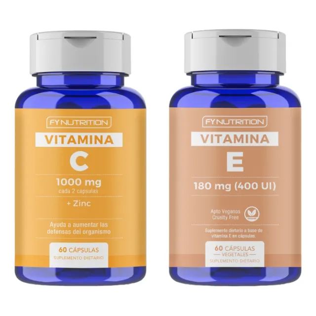 Combo Anti-gripe Vitamina E + Vitamina C 