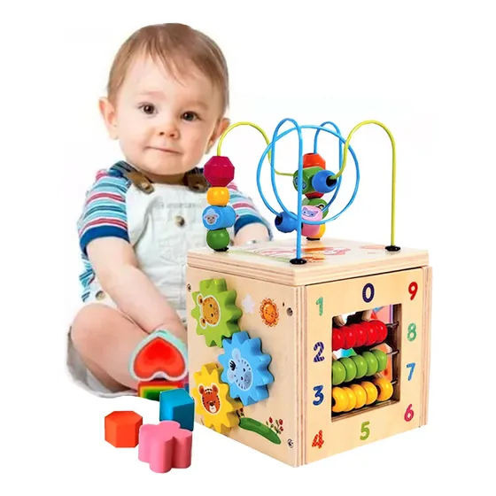 Cubo Multifuncion 5en1 Montessori Estimulacion Temprana
