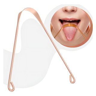 Limpiador Lengua Lingual Cobre Gran Calidad Limpieza Bucal F Limpiador Lengua Lingual Cobre Gran Calidad Limpieza Bucal F