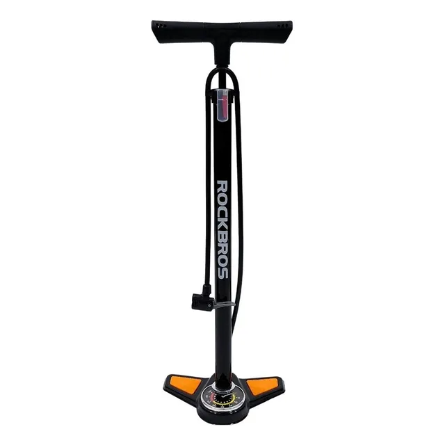 Inflador Rockbros De Pie De 160 Psi Con Manómetro Bi Válvula