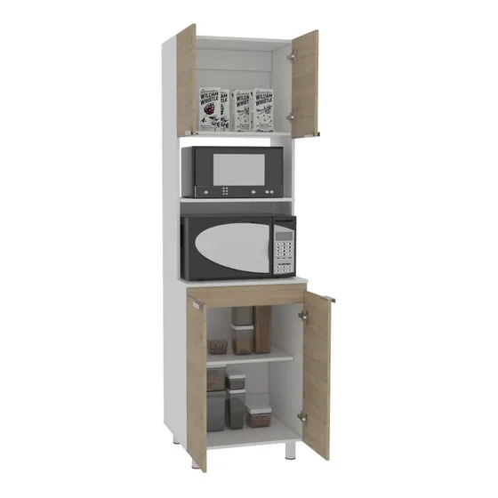 Mueble Microondas Fendi Rta Blanco Rovere