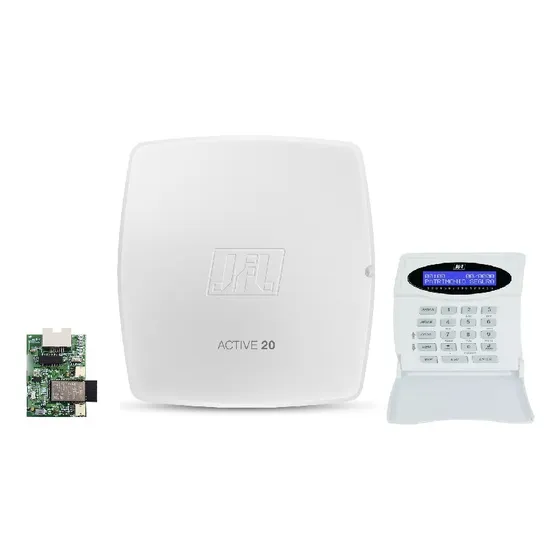 Central De Alarme Jfl Active 20 Ethernet Wifi Completa