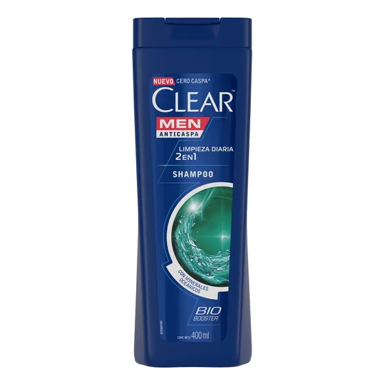 Shampoo 2 En 1 Dual Effect Clear 400 Ml.