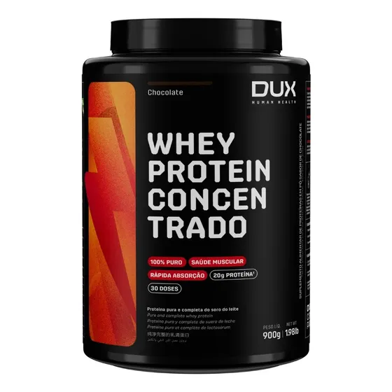Whey Protein Concentrado 900g - Dux Nutrition Vários Sabores