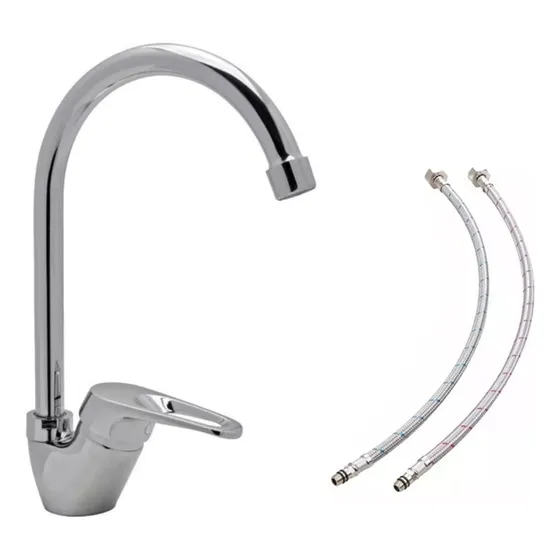 Grifo De Cocina Canilla Monocomando De Mesada Pulido Hydros