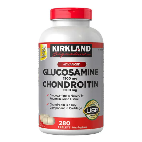Glucosamina Chondroitin 1500mg 280tab Kirkland Gluten Free