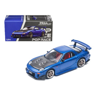 Pop Race Mazda Rx7 Re Amemiya Blue Pr64-119 1/64 Pop Race Mazda Rx7 Re Amemiya Blue Pr64-119 1/64