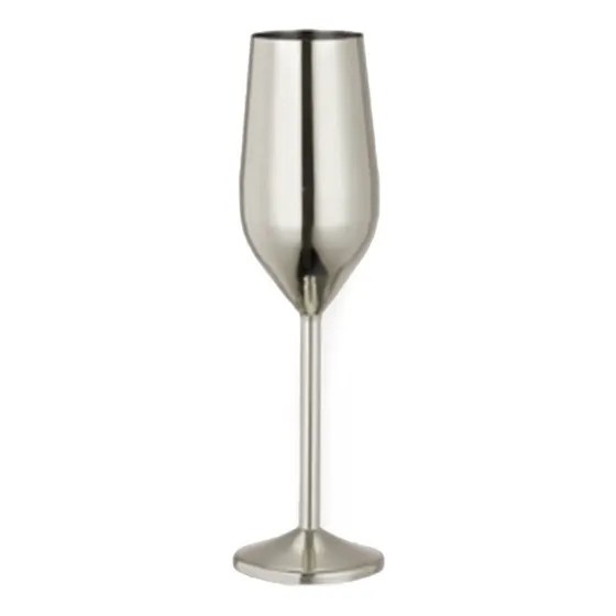 Copa De Champaña En Acero Inoxidable Luxury Plata