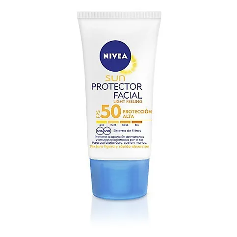 Protector Solar Nivea Sun Light Facial Fps50 50ml Original