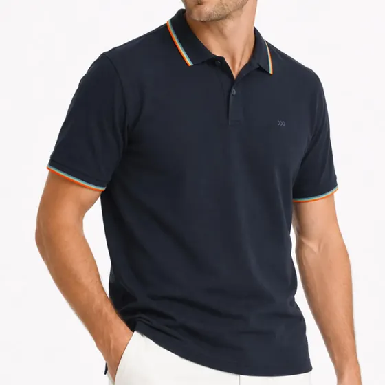Polera Pique Regular Fit Azul Marino Arrow Po34038nb
