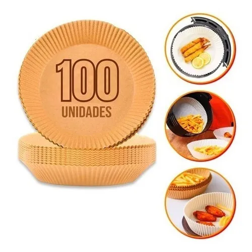 Papel antiadherente desechable para freidora de aire con 100 unidades
