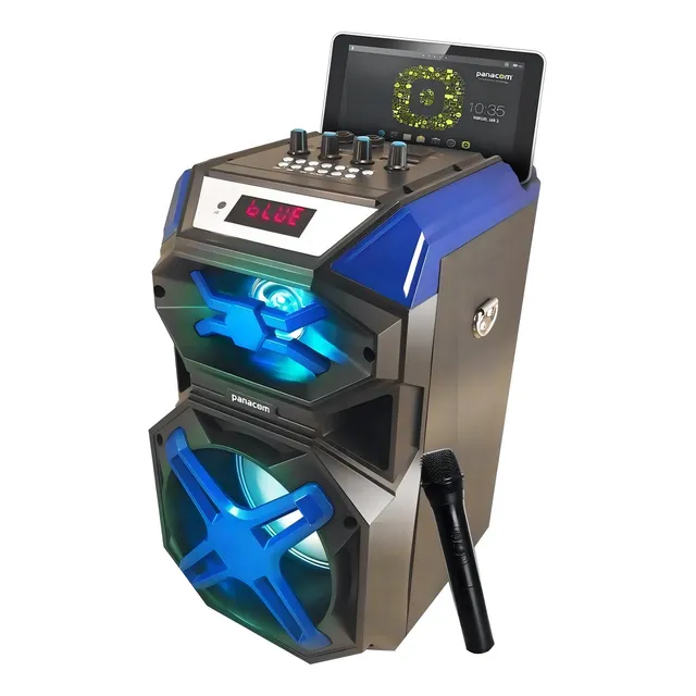 Parlante Panacom Skyline K14WM SP-3414WM portátil con bluetooth azul 220V