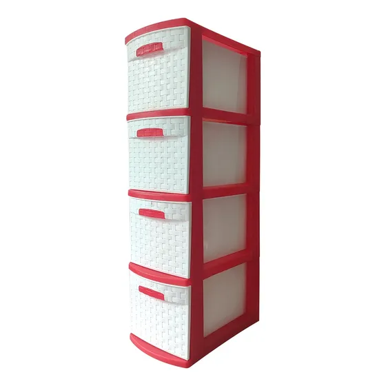 Gavetero Junior 4 Niveles (apilable) - Diseño Rattan
