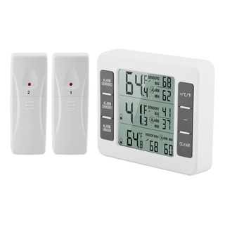 Termómetro Digital Con Alarma, Refrigerador Inalámbrico Y Au Termómetro Digital Con Alarma, Refrigerador Inalámbrico Y Au
