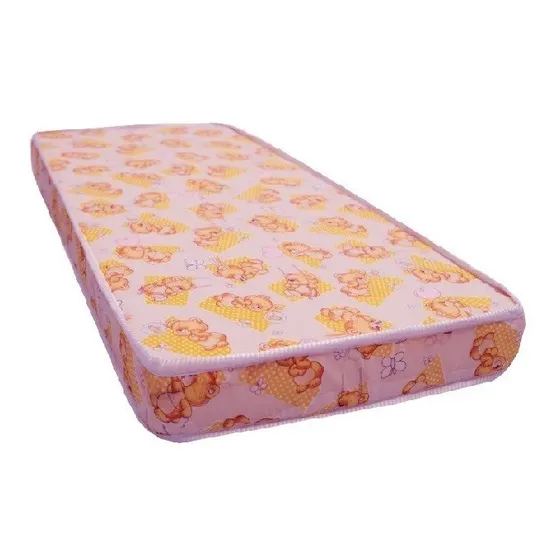 Colchon Cuna De Bebe 60 X 135 X 10 Tela O Impermeable  Mixto