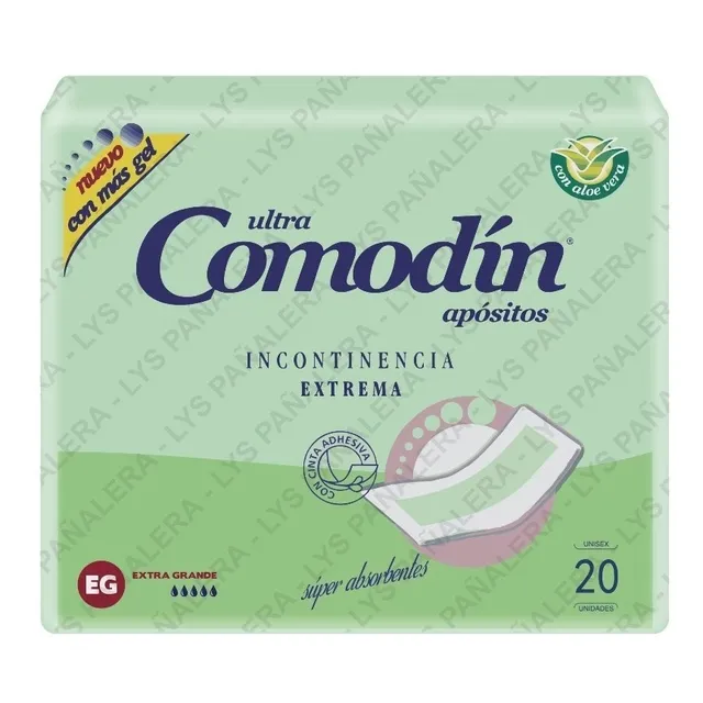 120 Apósitos Comodin Para Incontinencia Extrema