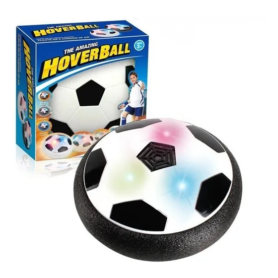 Balon Flotante Futbol Soccer Deslizante + Luz Led Mundial Color Blanco