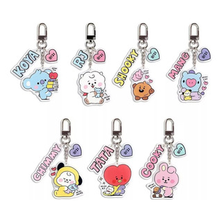 7 Llaveros De Bt21 En Acrílico Bts Kpop 7 Llaveros De Bt21 En Acrílico Bts Kpop
