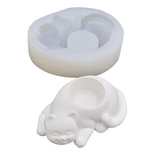Molde De Maceta De Silicona Para Gatos, Cactus, Suculenta, - Molde De Maceta De Silicona Para Gatos, Cactus, Suculenta, -