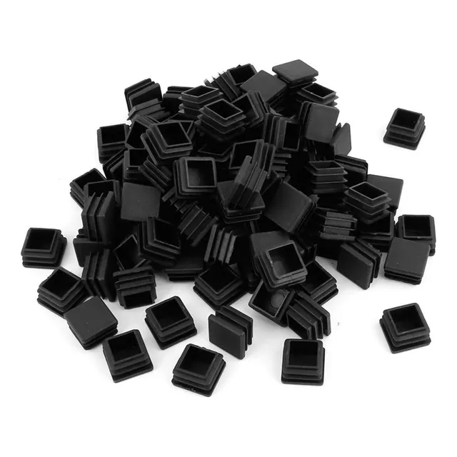 200 Tapones De Plástico Con Tapa De Tubo Cuadrada De 1 Pulga