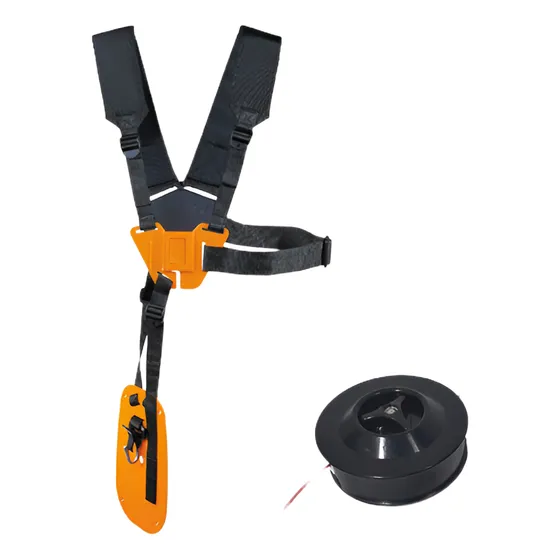 Cinto Colete Reforçado Roçadeira + Carretel Nylon Fs220