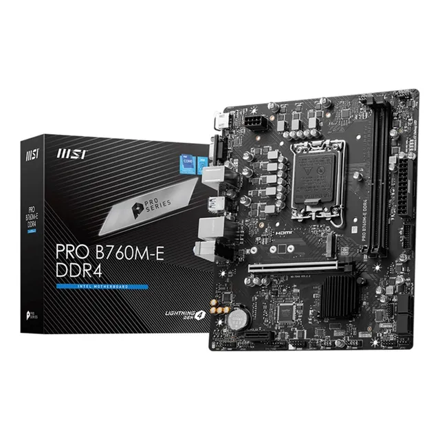 Tarjeta Madre Msi Pro B760m-e Ddr4 S-1700 2x Ddr4 4800 Hdmi