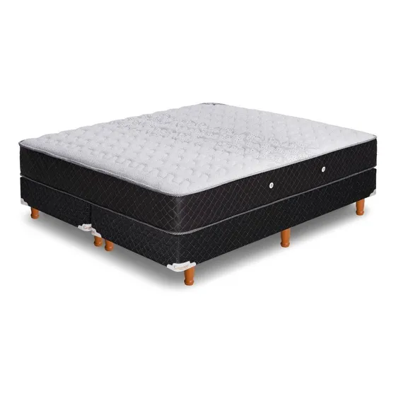 Cannon Resortes Doral - Negro/blanco - Súper King - 200 Cm - 200 Cm (incluye: Con Base Dividida)