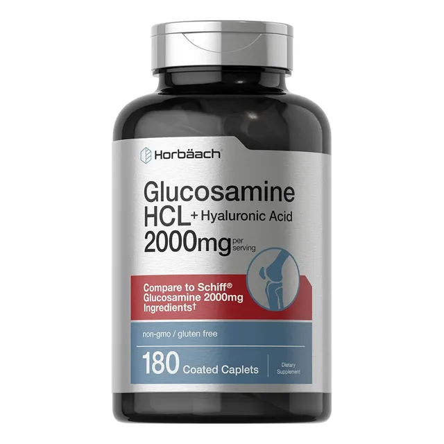 Glucosamina Hcl Con Acido Hialurónico 2000mg 180 Cápsulas