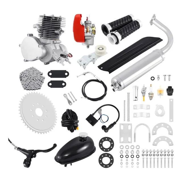 Ambienceo Motor 100 Cc Gasolina 2 Tiempo Kit Bicicleta Un 26