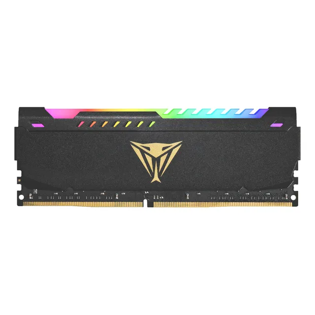 Memoria RAM DDR4 16GB 3600MT/s PATRIOT VIPER STEEL RGB 1x16GB Gris PVSR416G360C0 Negro