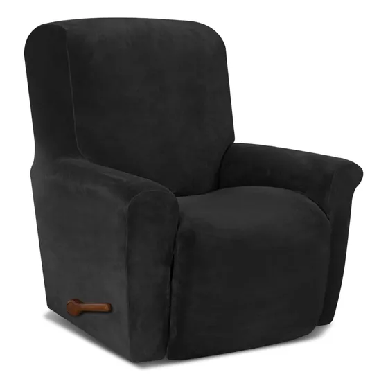 Funda De Sillon Reclinable Individual Negro