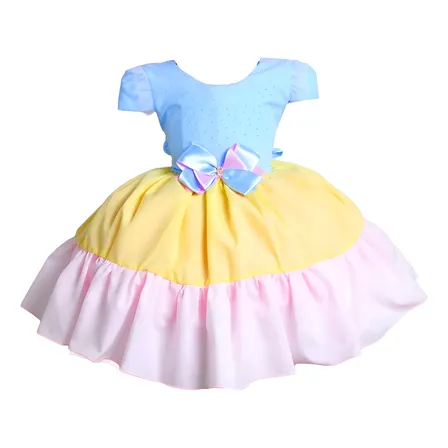 Vestido Festa Infantil Floral Luxo 1 A 16 Ano Preço De Custo