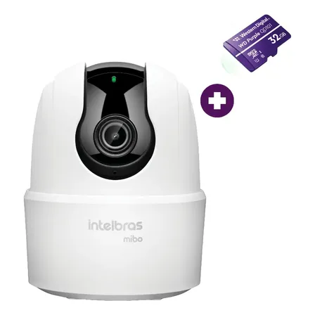 Câmera Inteligente Visão 360° Ime Com Microsd 32gb 3mp Branco Intelbras