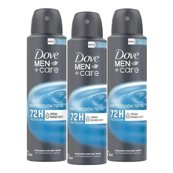 Promo X3 Desodorante Dove Men Care Protección Total 150ml