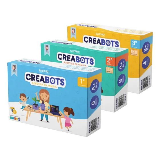 Juego Ciencia Didáctico Robótica Creabots Serie Completa