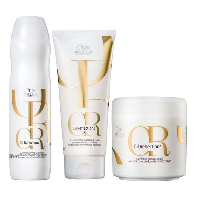 Kit wella Oil Reflections-sh 250 Ml+cond 200 Ml+másc 150 Ml Kit wella Oil Reflections-sh 250 Ml+cond 200 Ml+másc 150 Ml