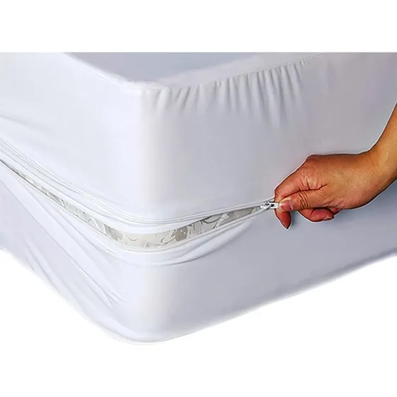 Funda De Colchon Matrimonial C/cierre Antichinches Impermeab