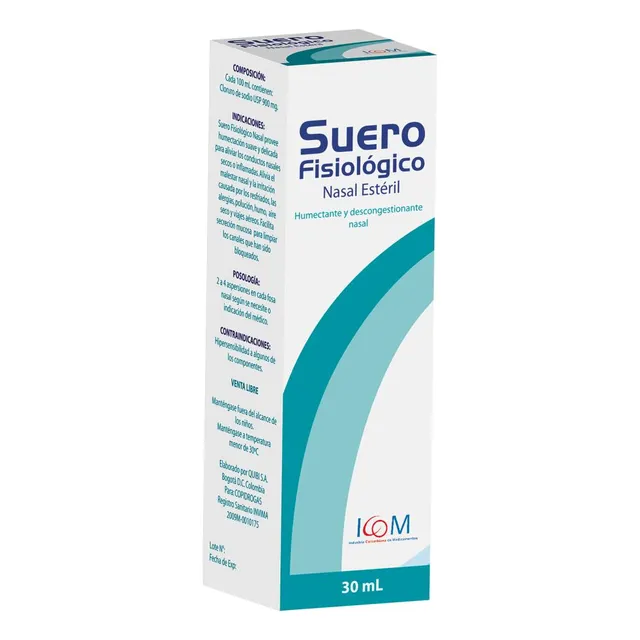 Suero Fisiológico Descongestión Nasal Spray 30 Ml