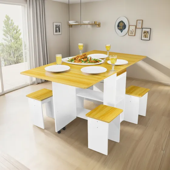 Mesa Plegable Moderno Comedor 140cm Bossa Capela