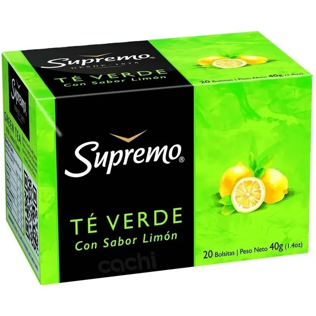 Te Supremo Verde Con Limón 20 Bolsitas