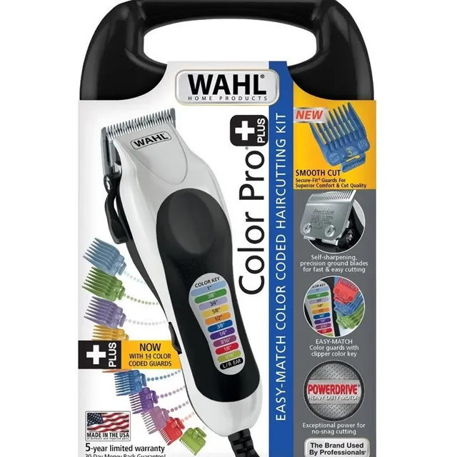 Wahl Color Pro Maquina Para Cortar Cabello Alambrica Potente